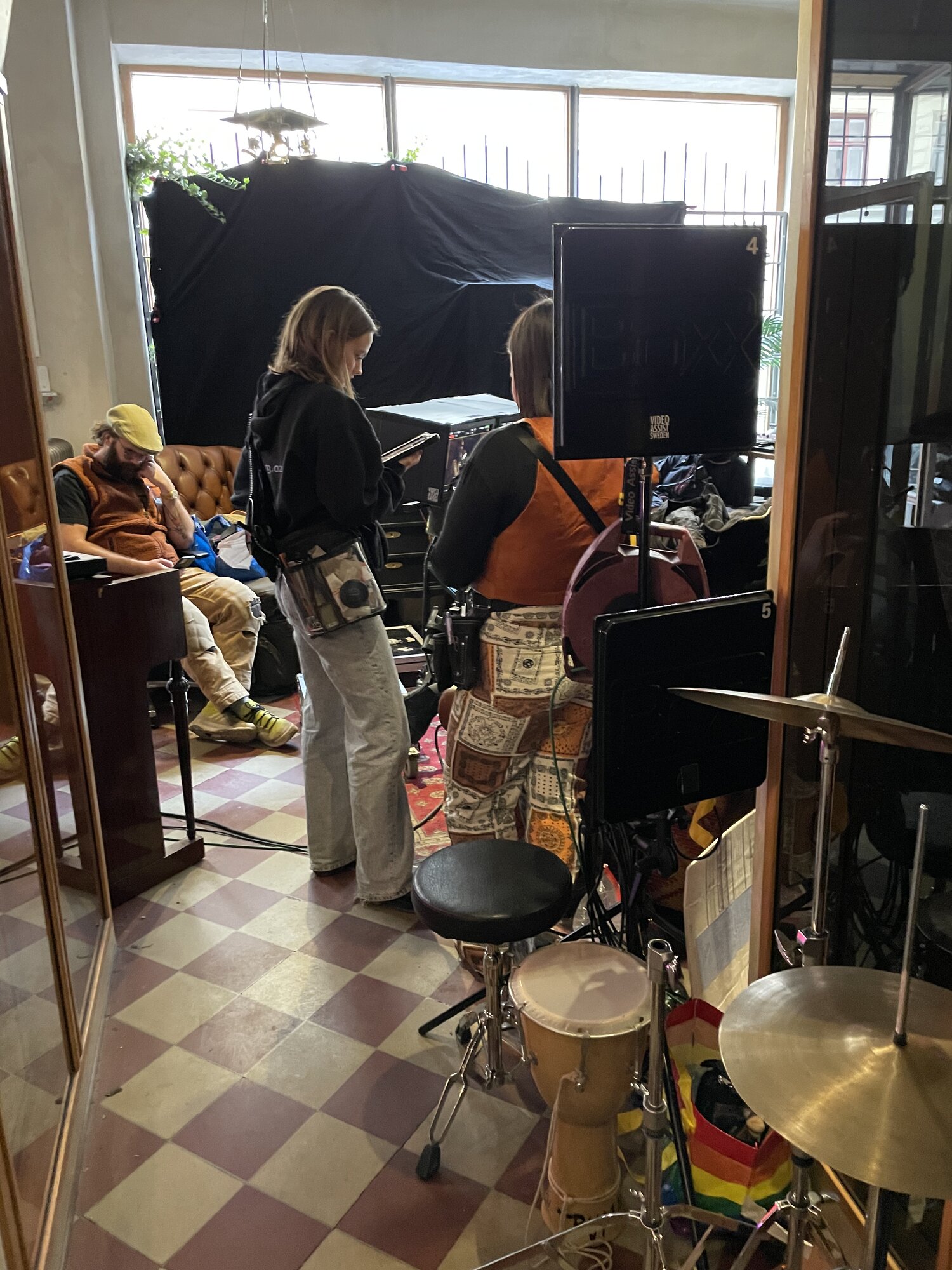 Film production behind the scenes